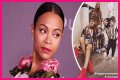 Fans Slam Zoe Saldana's Husband for Dressing like a Woman in Fishnet Tights on His 42nd B-Day