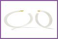 White Hoop Earrings a la Tracee Ellis Ross’ Alison Lou Pair